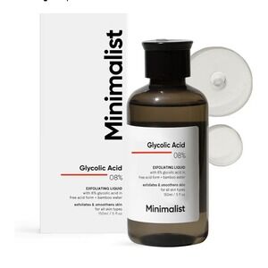 Minimalist Glycolic Acid 8% Exfoliating Liquid 5.07 oz Free‎ From Fragrance